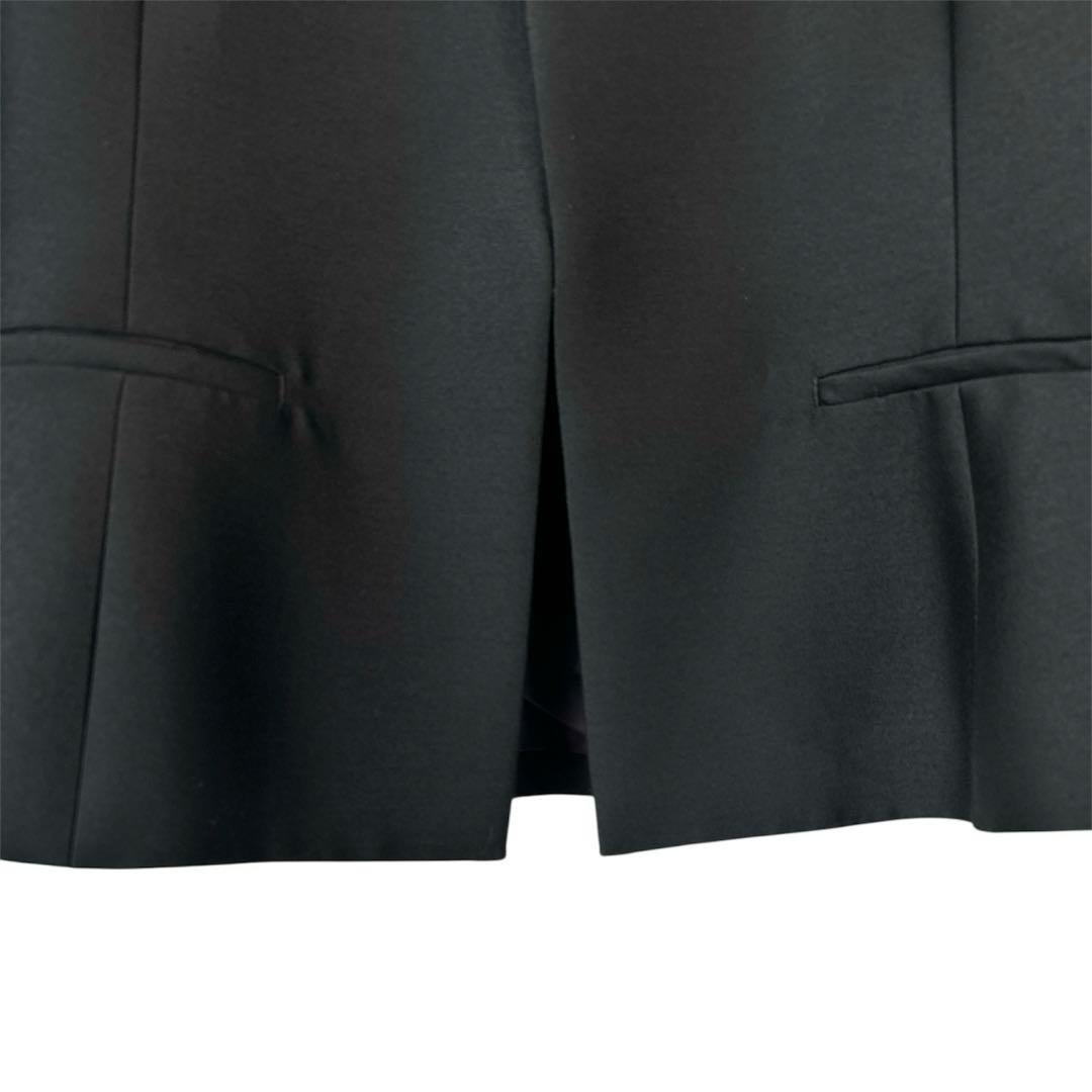 美品✨yoko chan　ヨーコチャン ノーカラージャケット　ブラック 38 絹