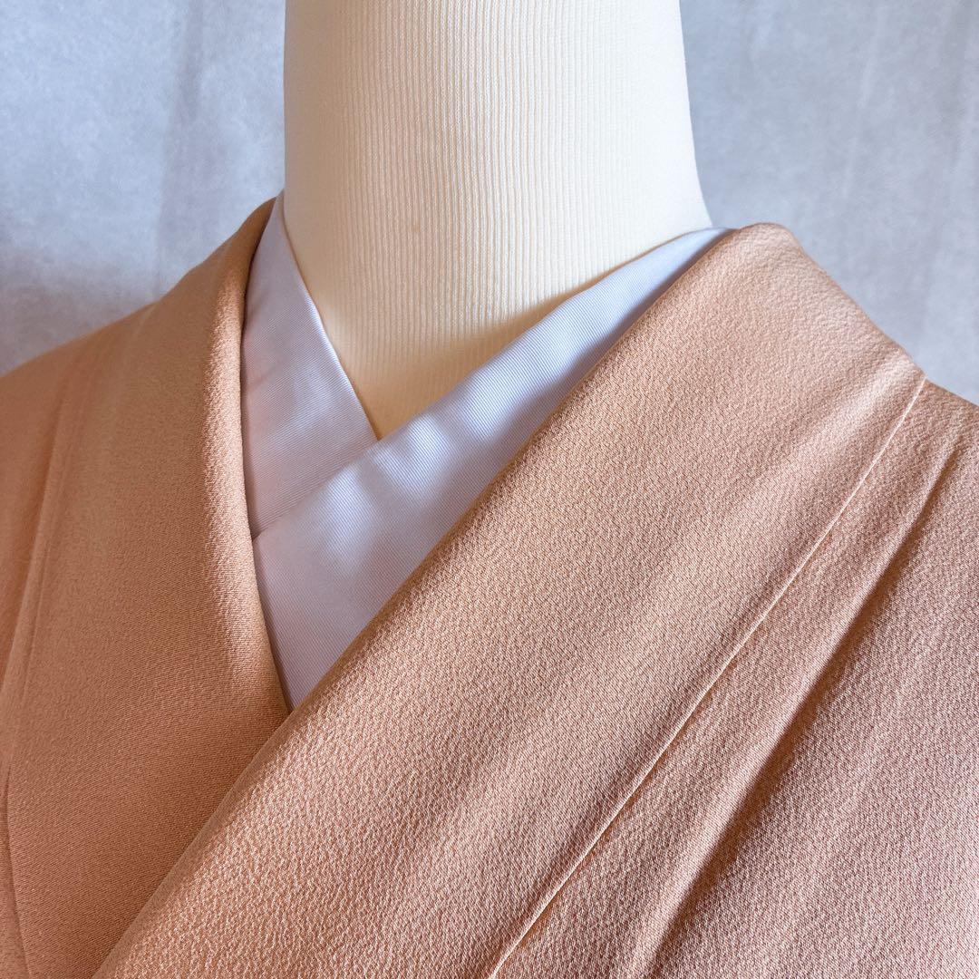 色無地　フルセット　着物　正絹　入学式　しつけ付き　パールトーン　共布　J5