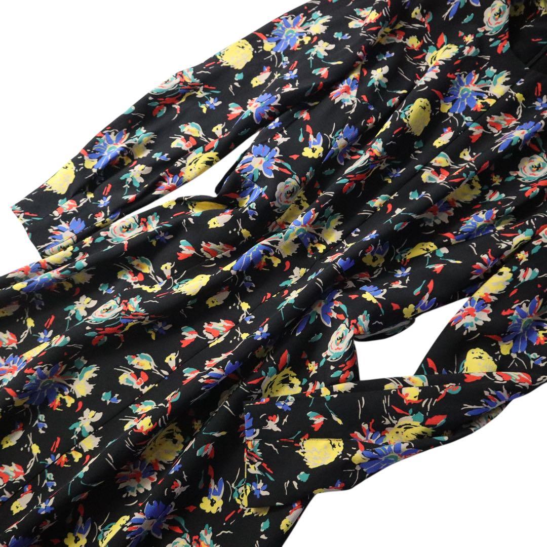 新品同様❗️ETRO エトロ 美しいフローラルフラワー柄　シルクロングワンピース