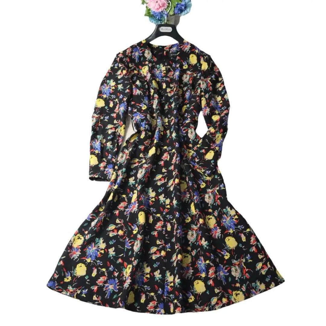 新品同様❗️ETRO エトロ 美しいフローラルフラワー柄　シルクロングワンピース