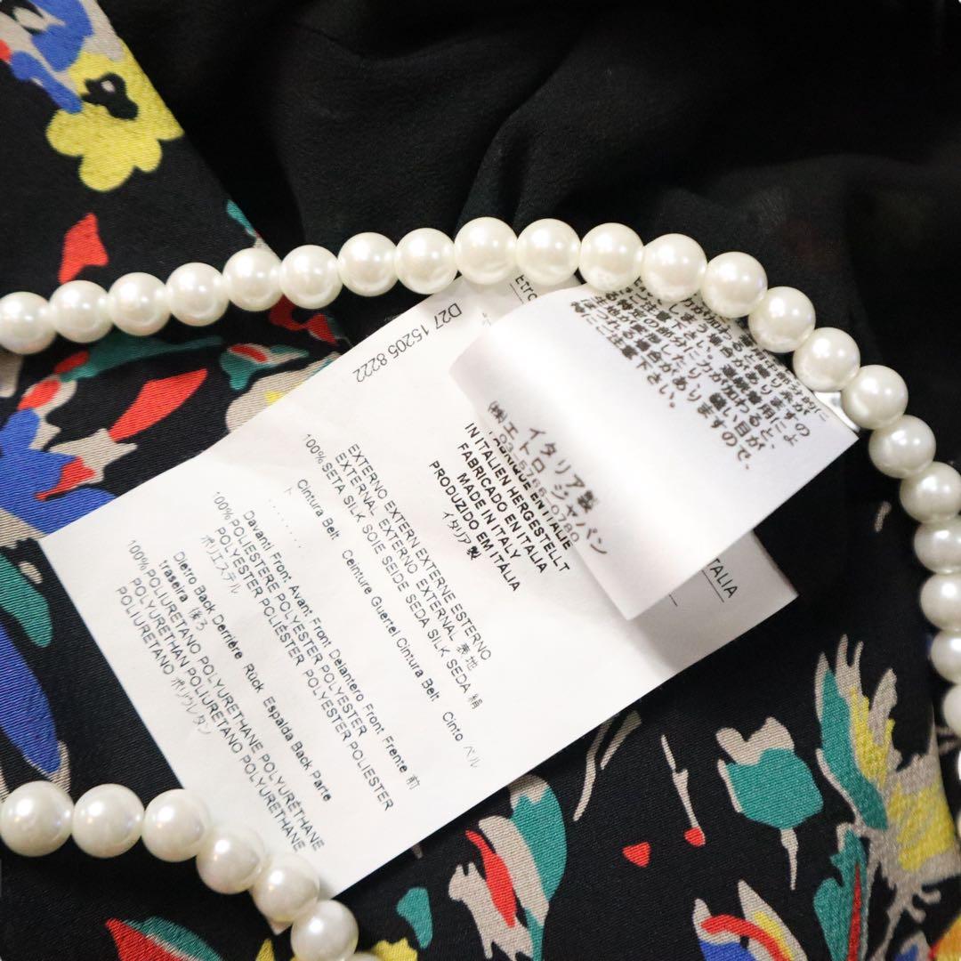 新品同様❗️ETRO エトロ 美しいフローラルフラワー柄　シルクロングワンピース