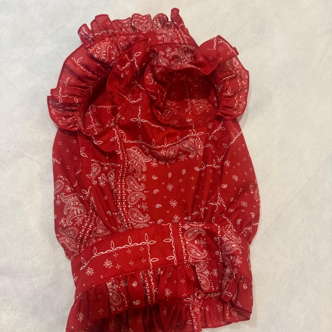 バンダナ柄 ブラウス