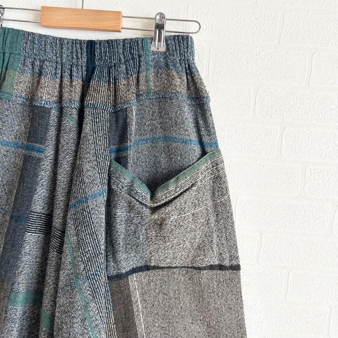 ゆ*こ様 tamaki niime タマキニイメ　ウールパンツ　グリーン系