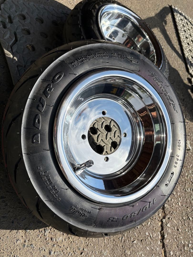 12月16日まで値引き　モンキー　8インチ　4jホイール duro新品タイヤ付き