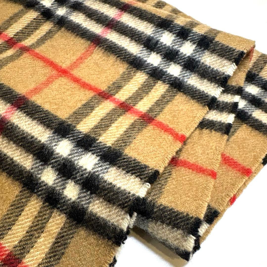 BURBERRY カシミヤ 100%チェックマフラー