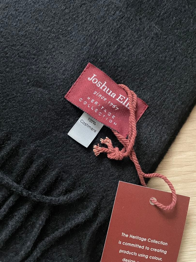 『未使用品！！』Joshua Ellisジョシュアエリス／カシミヤマフラー
