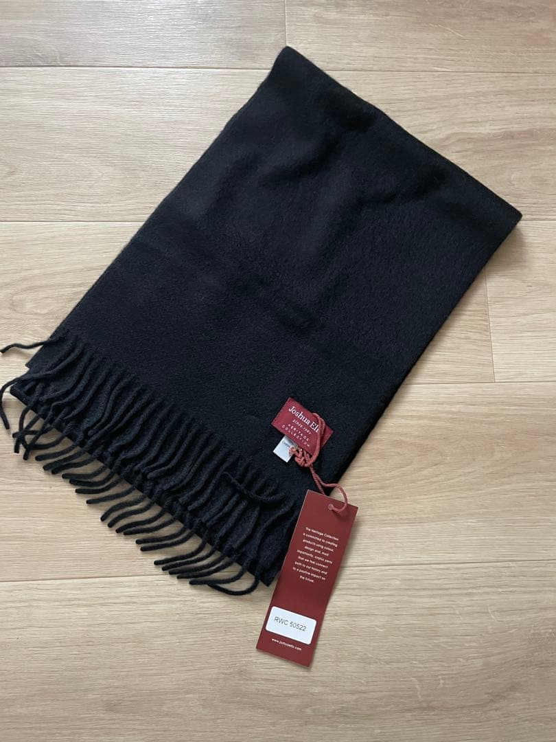 『未使用品！！』Joshua Ellisジョシュアエリス／カシミヤマフラー