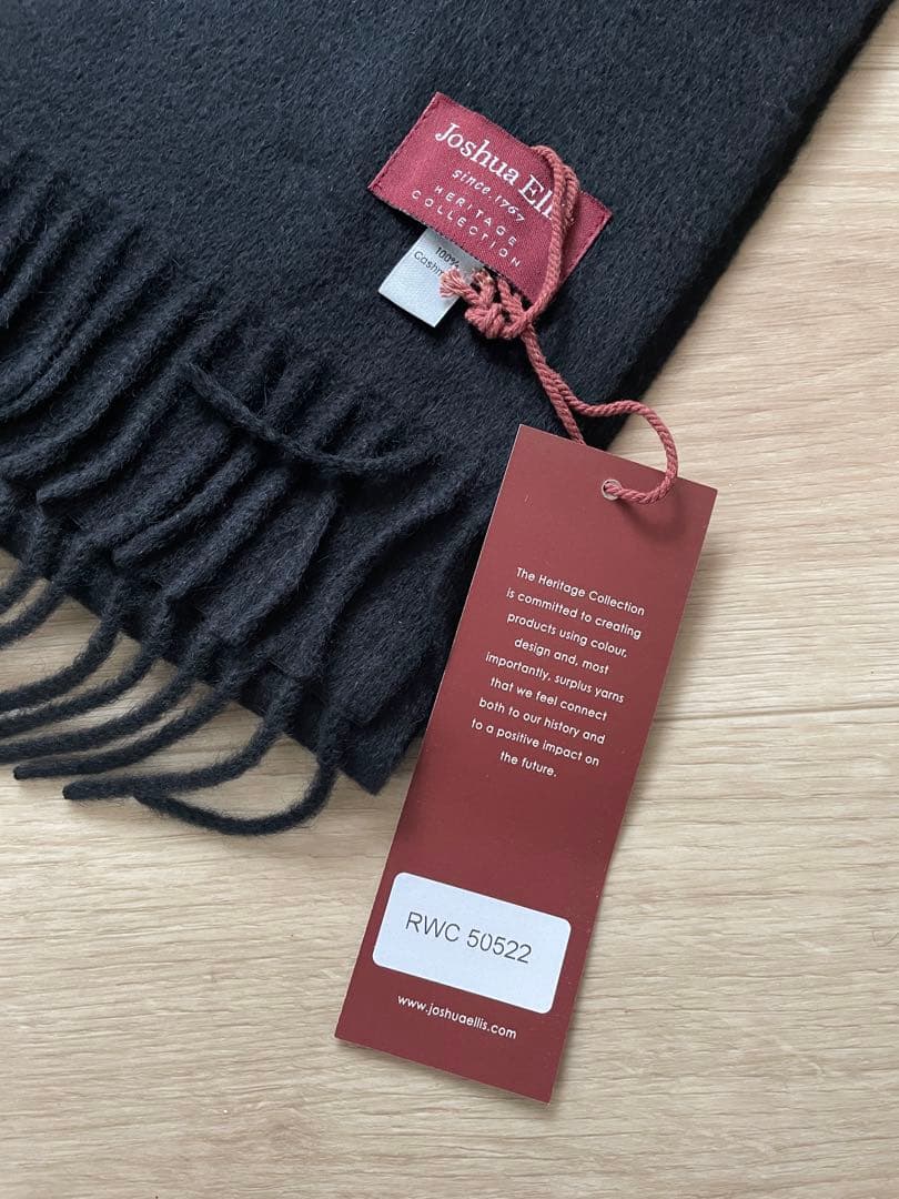 『未使用品！！』Joshua Ellisジョシュアエリス／カシミヤマフラー