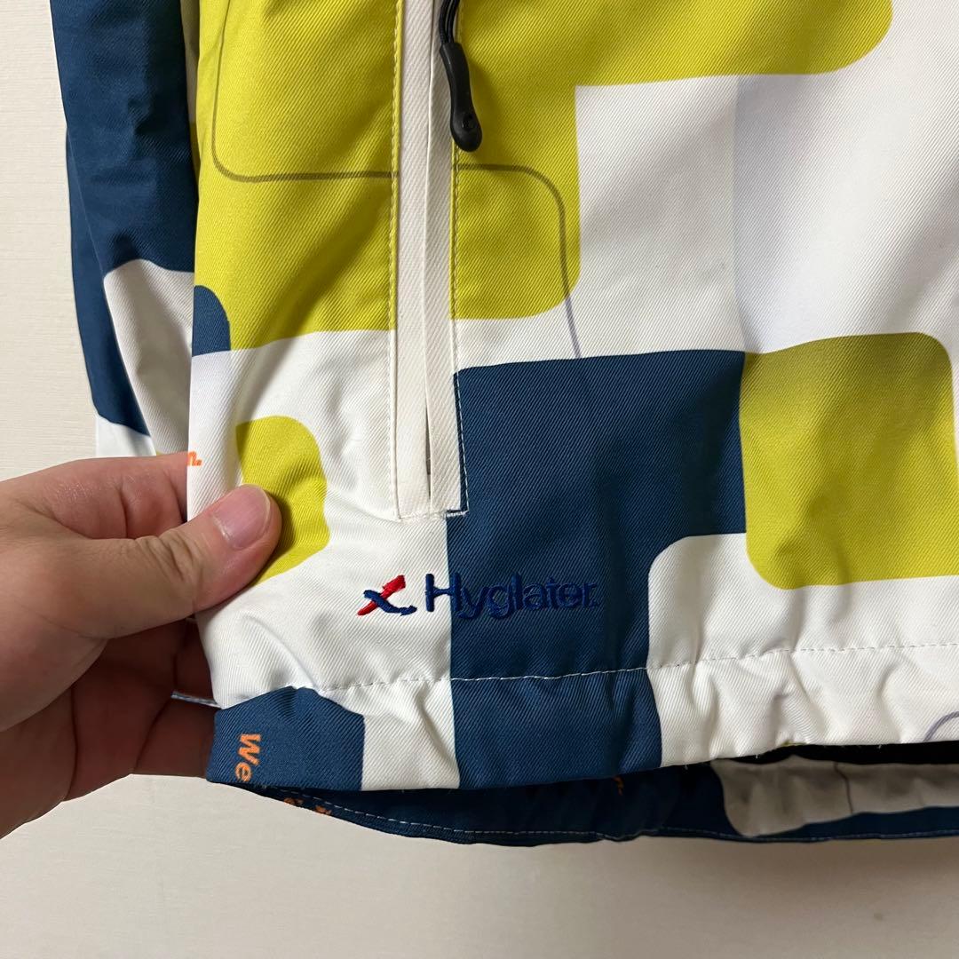 【入手困難】on yo ne スキーウェア ユニセックス 青・黄・白 幾何学模様