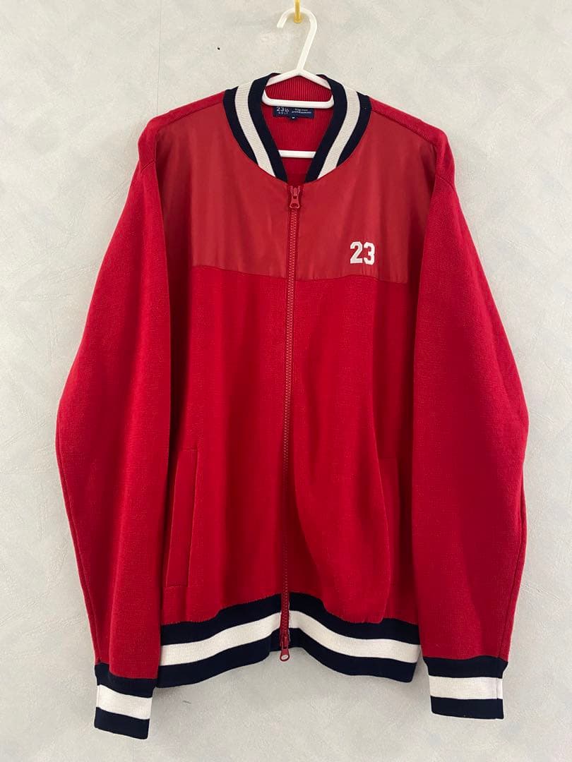 美品 23区GOLF フルジップ コットン ニット セーター M メンズ ゴルフ