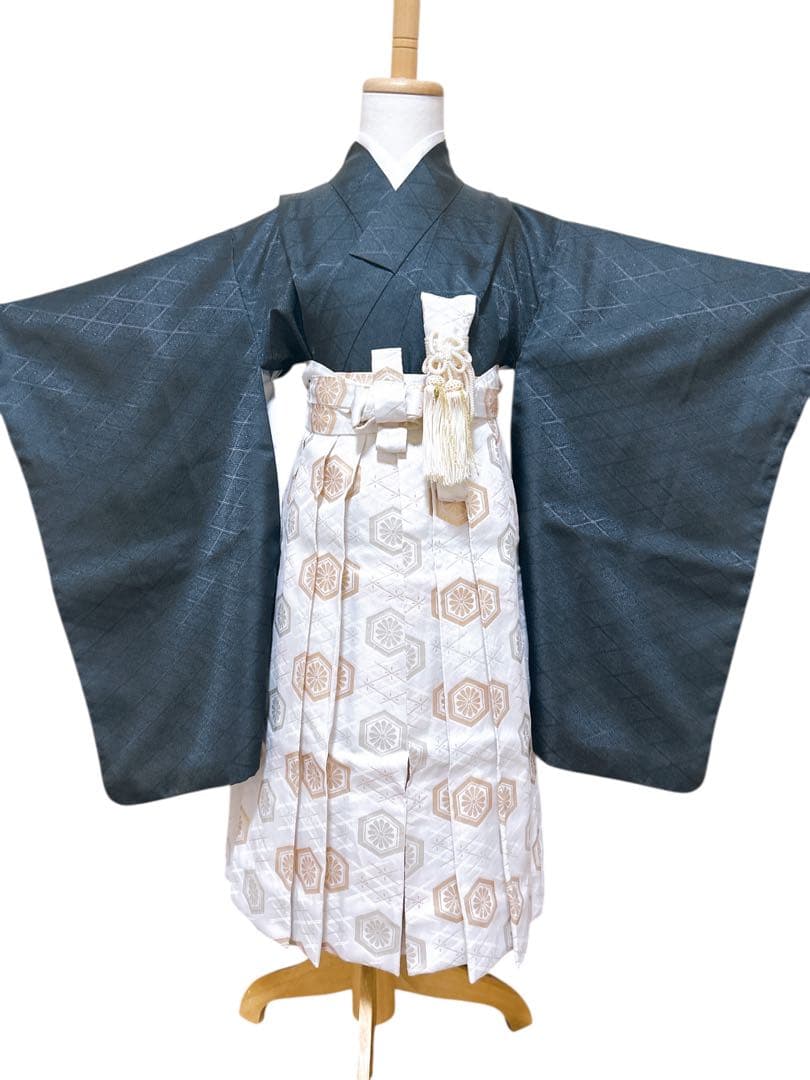 黒×白♡七五三　5歳　男の子　フルセット　一式　鷹