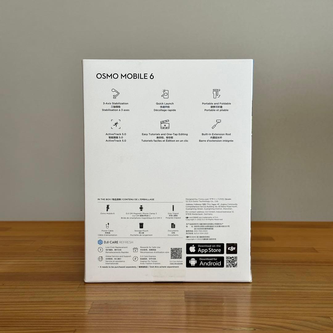 DJI Osmo Mobile 6 スマートフォンスタビライザー OM6