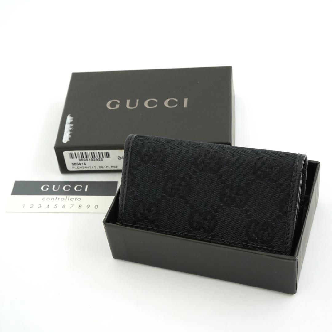 ✨新品未使用・箱付き✨　GUCCI キーケース　GGライン キャンバス　6連