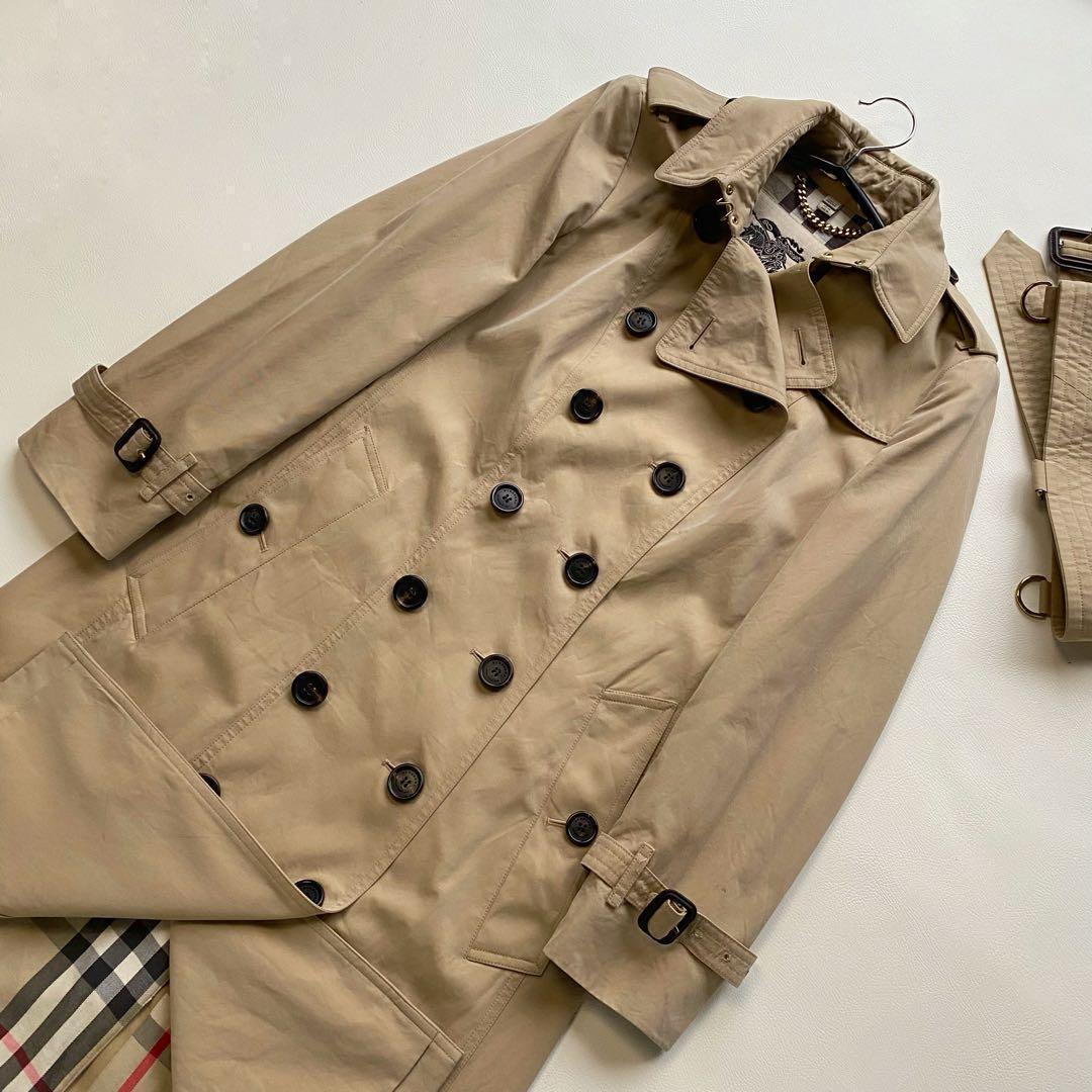 バーバリー サンドリンガム　ロング 正規品 トレンチコート ハニーベージュ