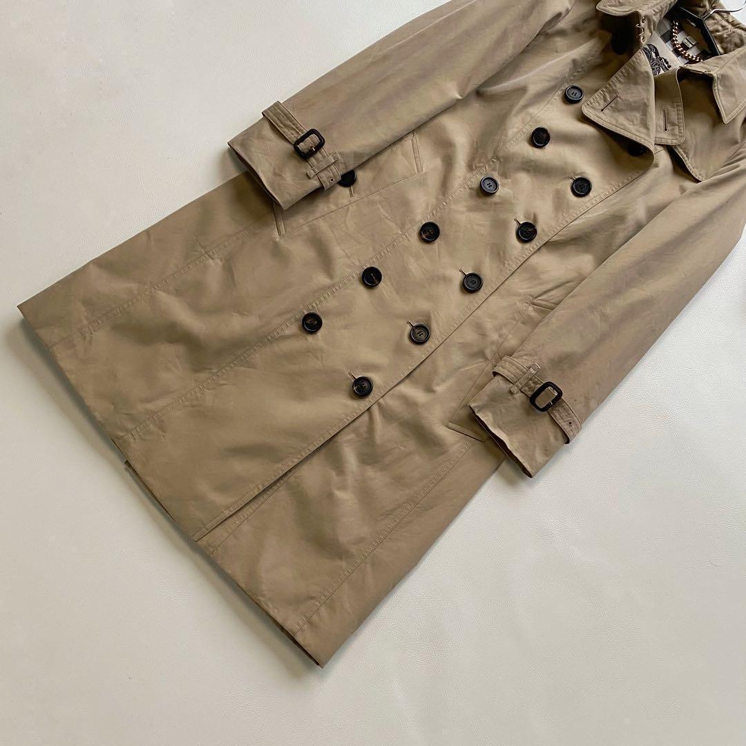 バーバリー サンドリンガム　ロング 正規品 トレンチコート ハニーベージュ