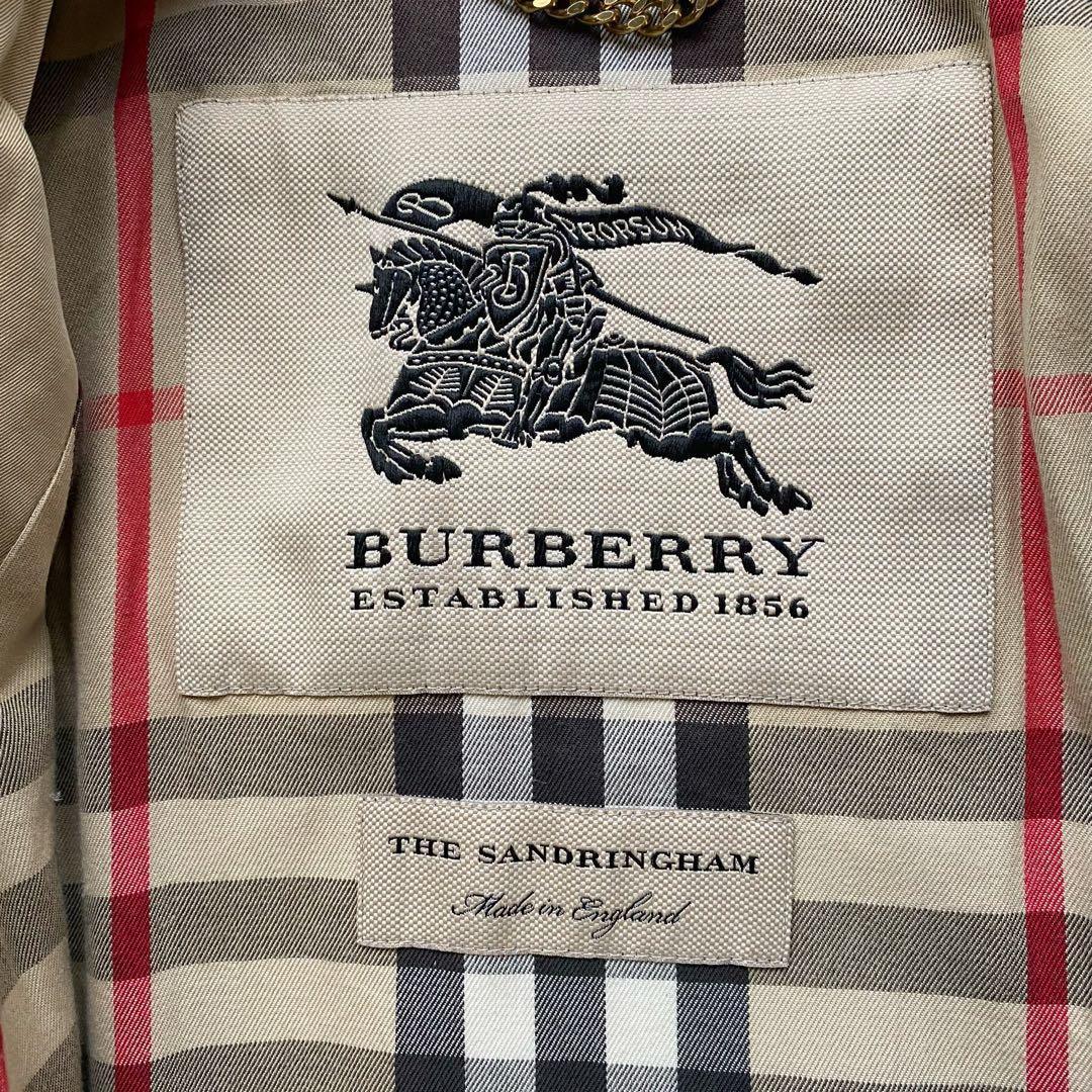 バーバリー サンドリンガム　ロング 正規品 トレンチコート ハニーベージュ