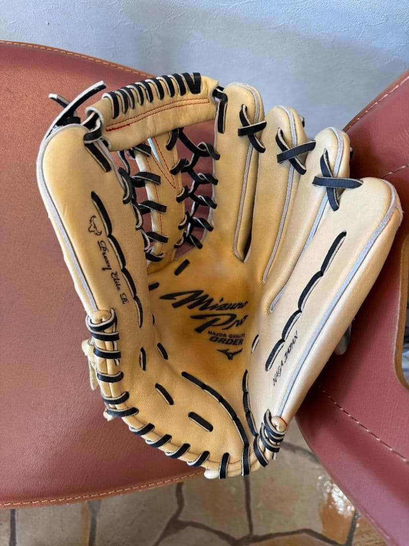 ミズノダイバーシティブルー ORDER 波賀 軟式外野手用 グローブ 箱付き