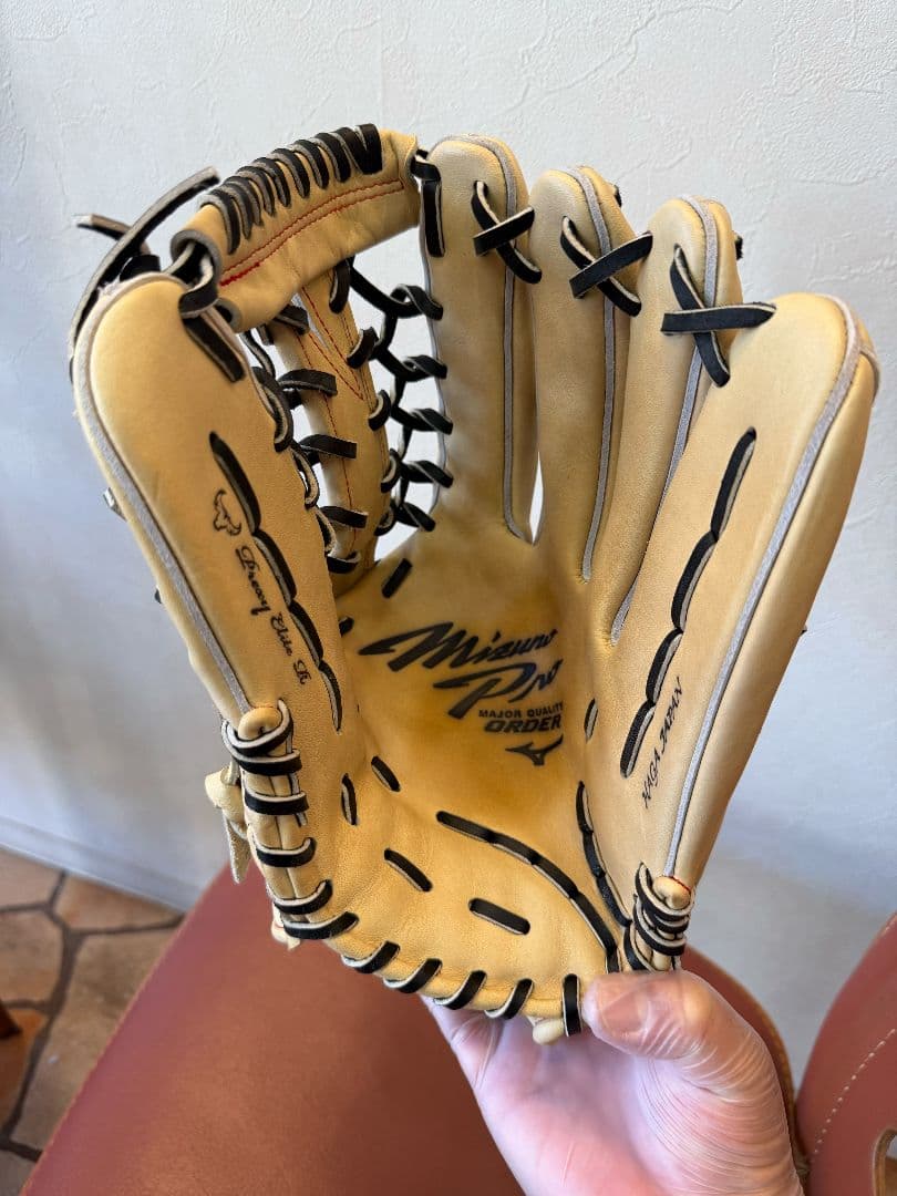 ミズノダイバーシティブルー ORDER 波賀 軟式外野手用 グローブ 箱付き