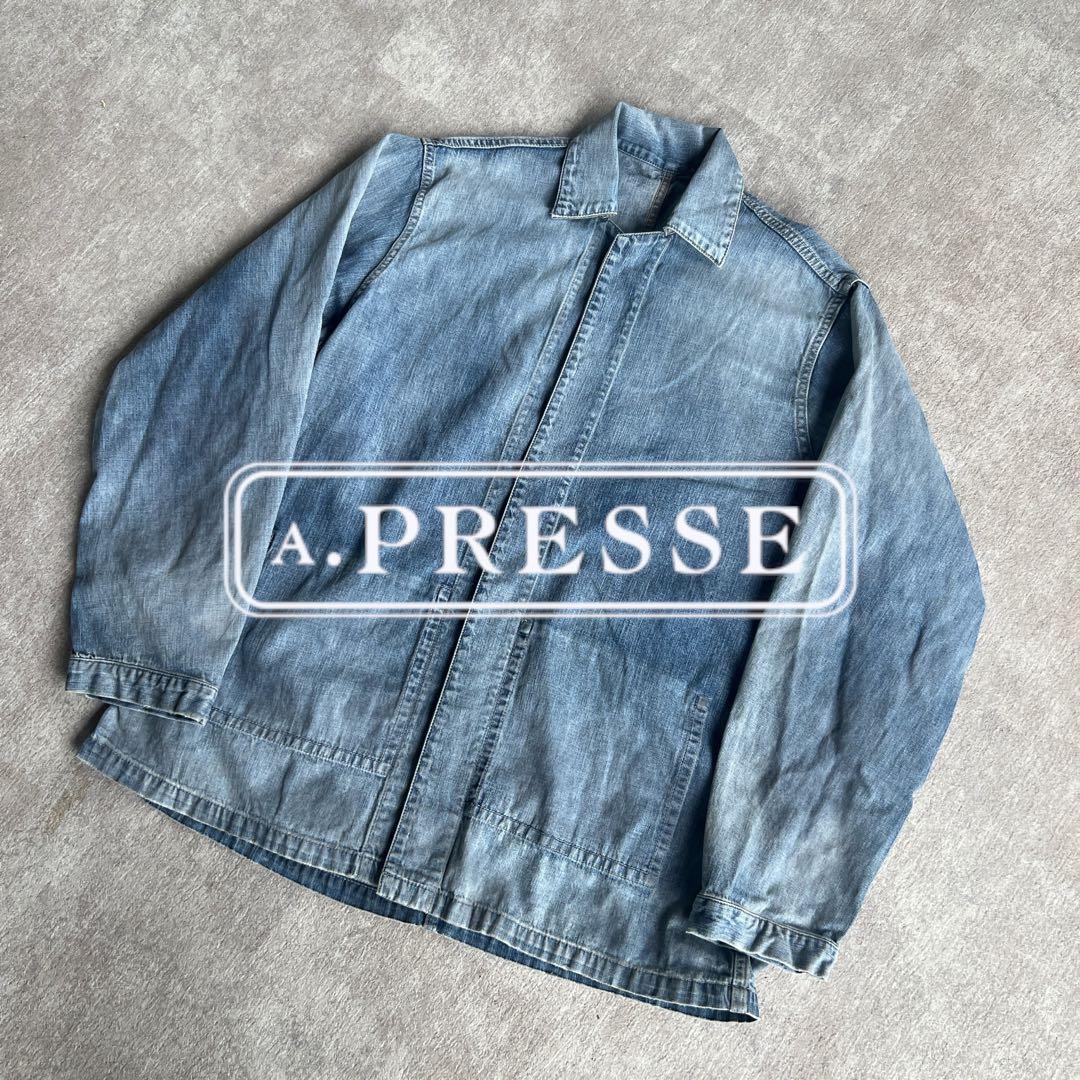 A.PRESSE アプレッセ デニムジャケットNAVY Denim Jacket