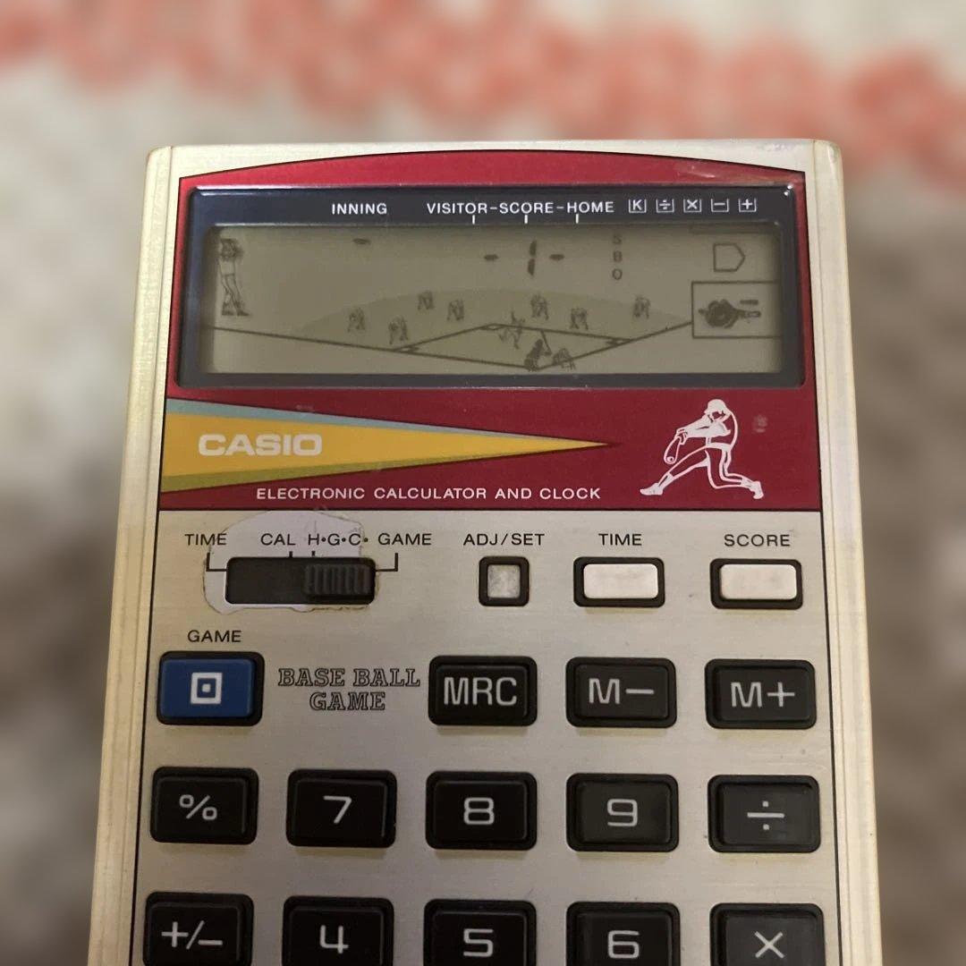 CASIO BB-9T 野球ゲーム 電卓 完働品 昭和レトロ カシオ