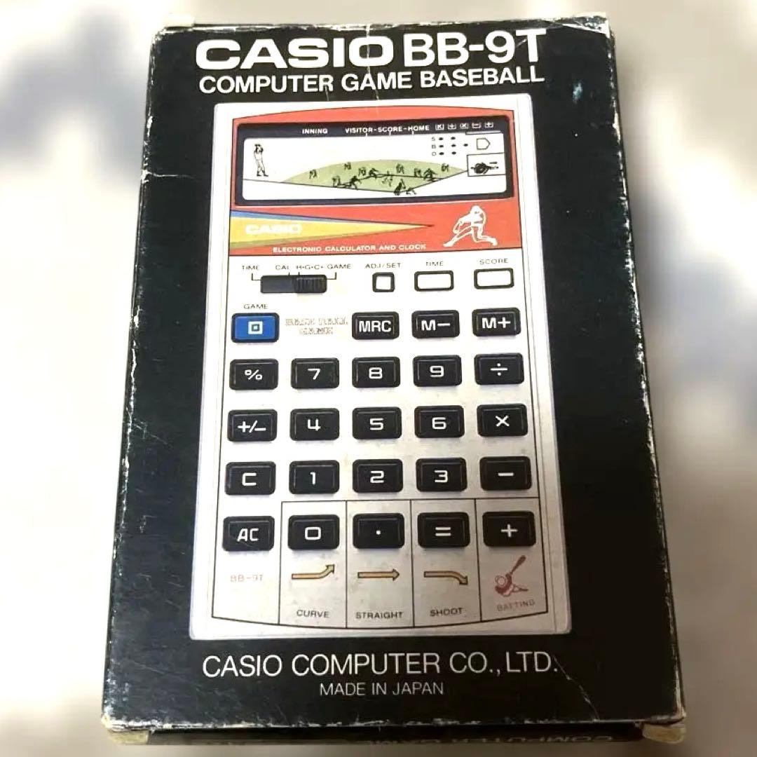 CASIO BB-9T 野球ゲーム 電卓 完働品 昭和レトロ カシオ