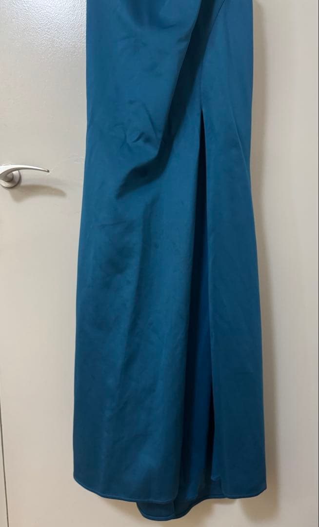angelR エンジェルアール　青　紺　ロングドレス　スリット　M