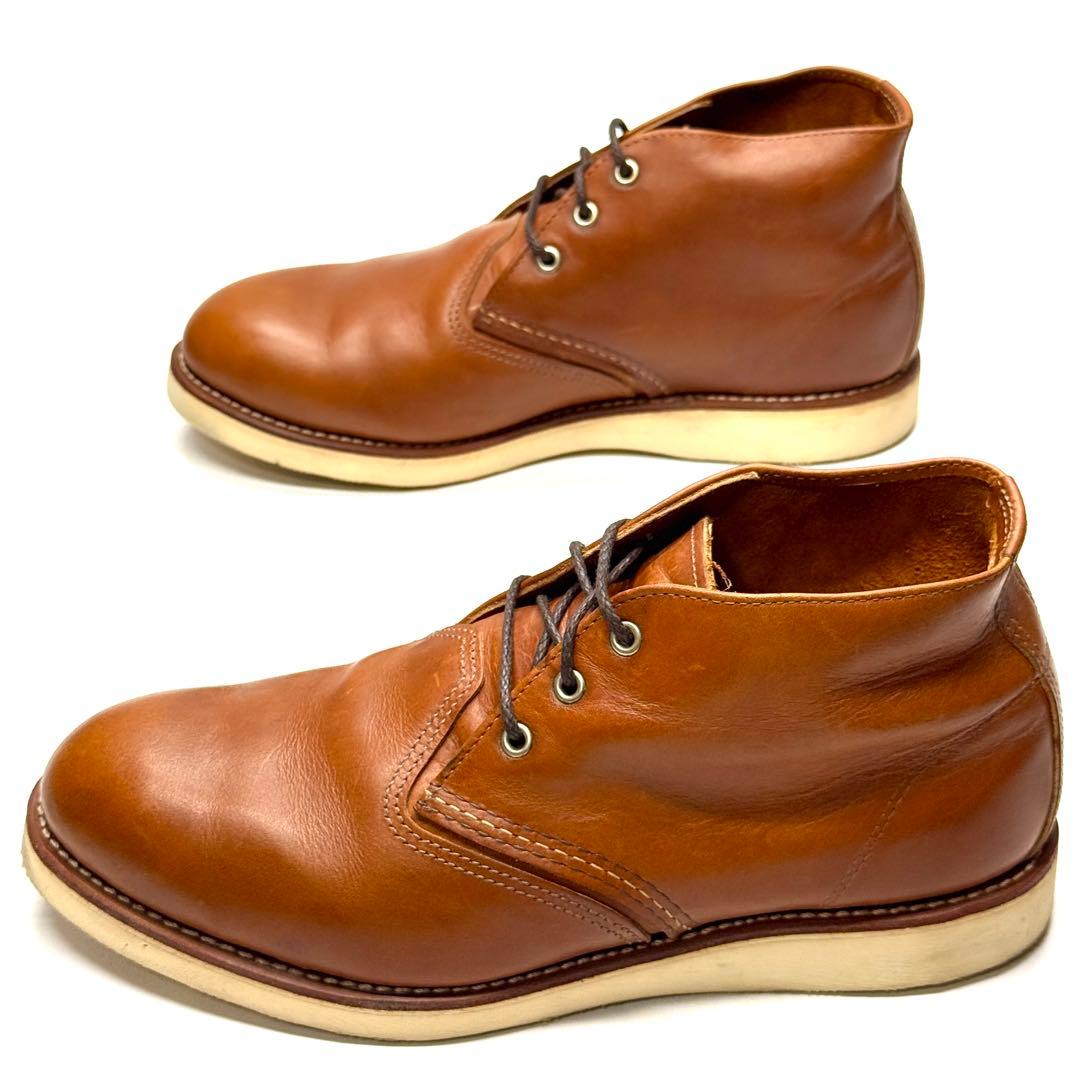 【美品】RED WING 3140 ワークチャッカブーツ USA製 アメカジ 革