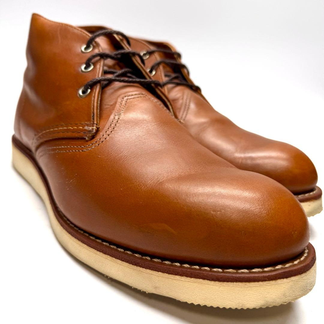 【美品】RED WING 3140 ワークチャッカブーツ USA製 アメカジ 革