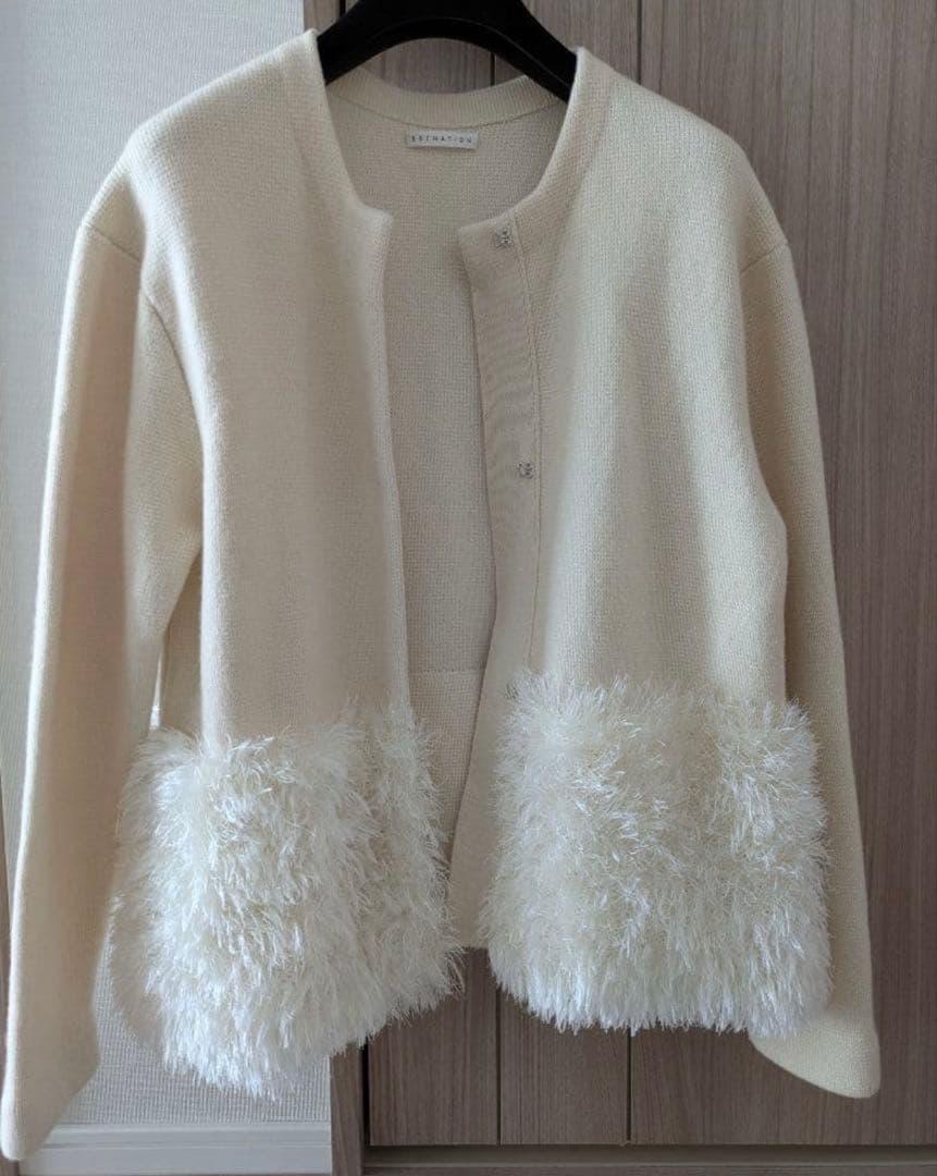 ESTNATION 定価4万 ファーコンビニットアウター フリー