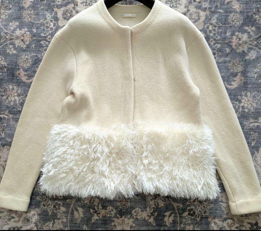 ESTNATION 定価4万 ファーコンビニットアウター フリー