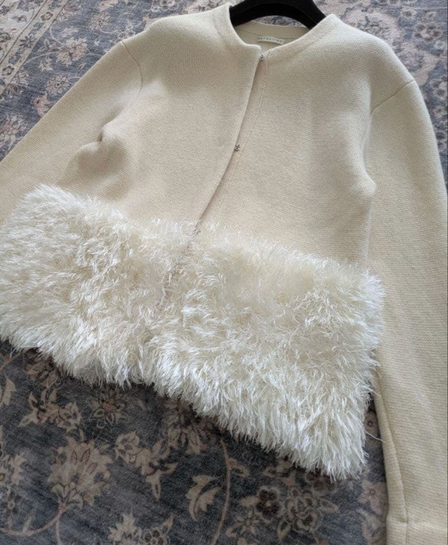 ESTNATION 定価4万 ファーコンビニットアウター フリー