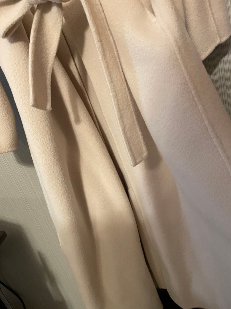 SNIDEL ウールロングコート　アイボリー