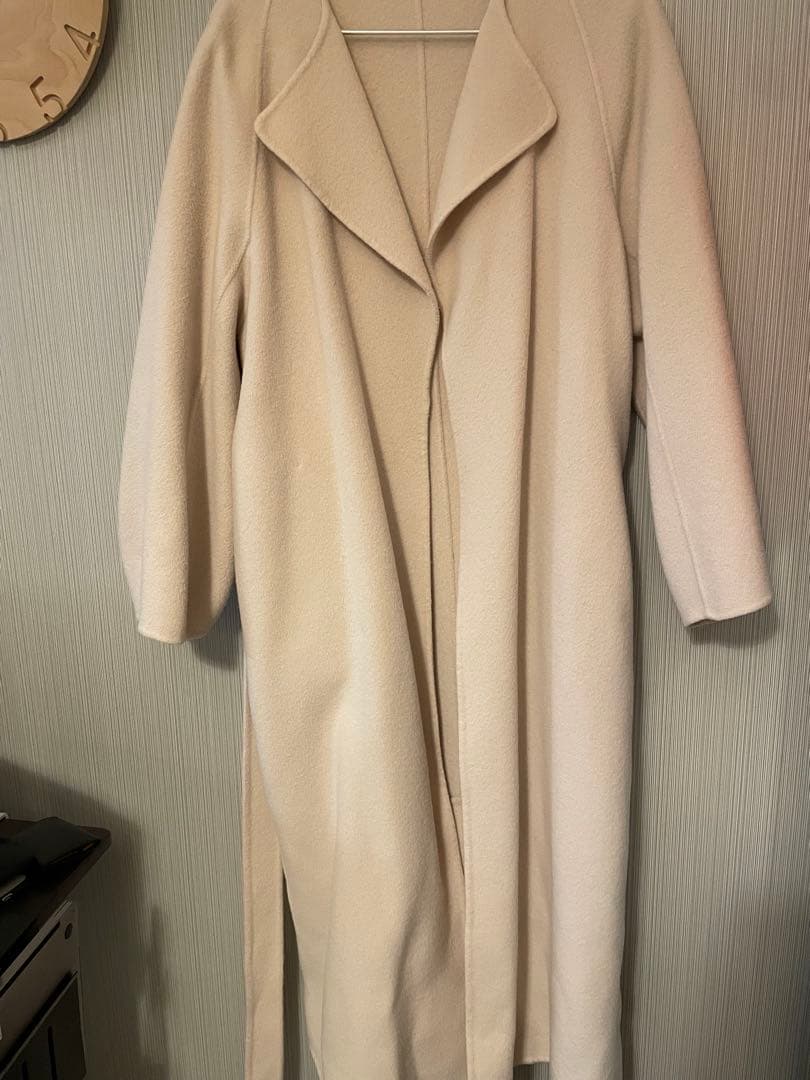 SNIDEL ウールロングコート　アイボリー