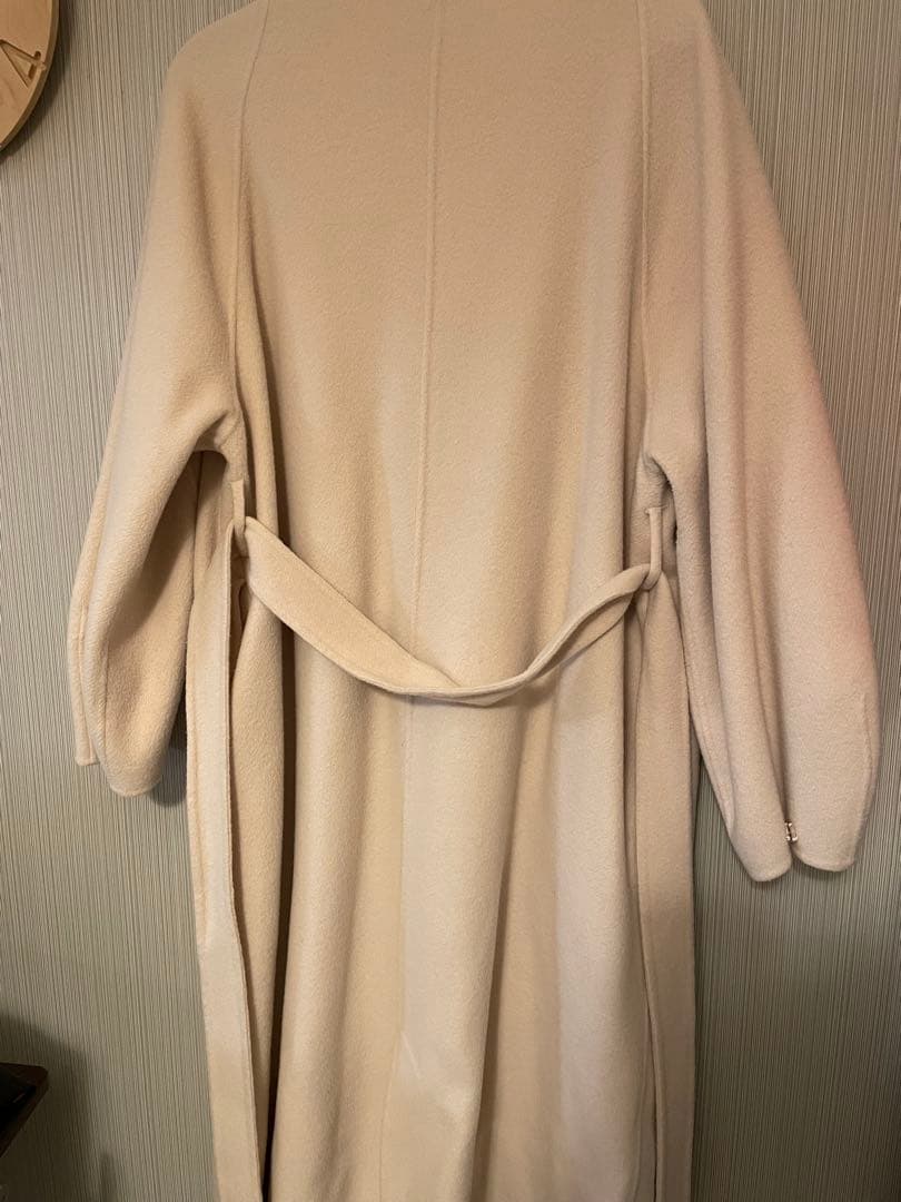 SNIDEL ウールロングコート　アイボリー