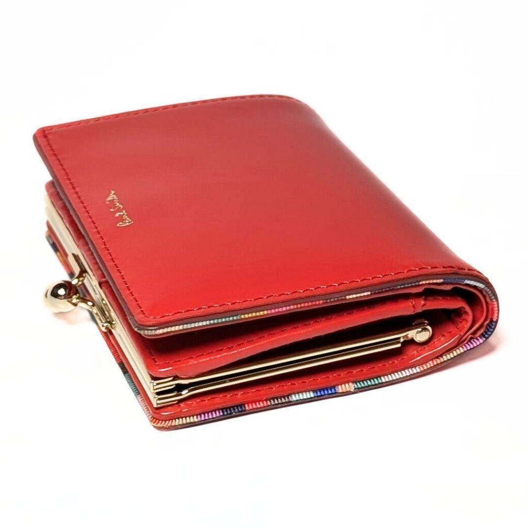 新品✨ポールスミス✨Paul Smith✨財布✨がま口✨スワールエッジ✨コラル