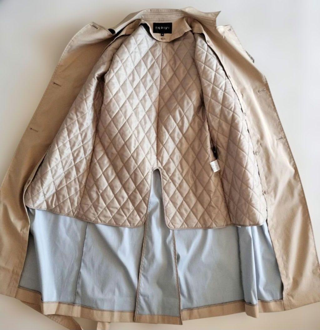 INDIVI　UVケア　ライナー付　トレンチコート