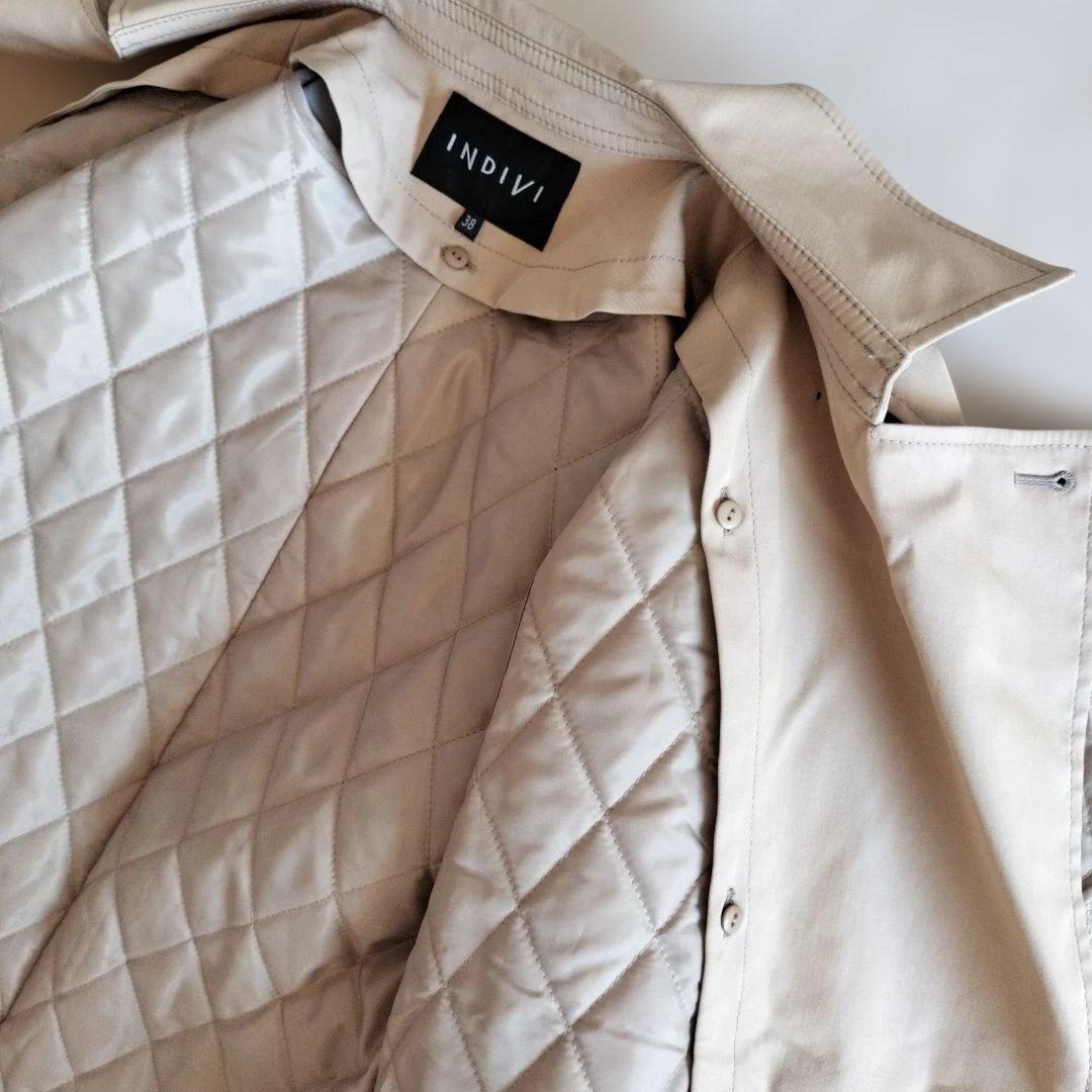 INDIVI　UVケア　ライナー付　トレンチコート