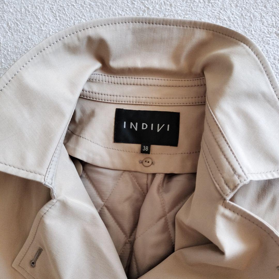 INDIVI　UVケア　ライナー付　トレンチコート