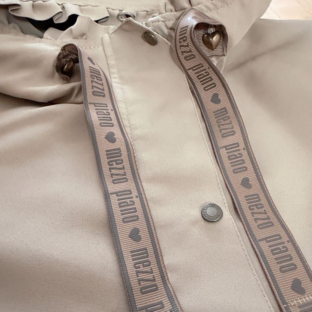 ☆新品☆ ボアライナーつき3WAY裾フレアマウンテンパーカー　130 ベージュ