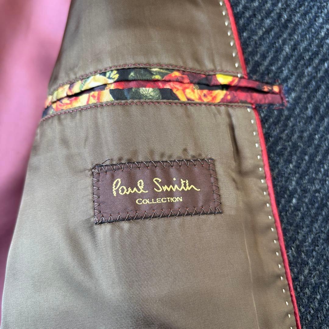 極美品 ポールスミスコレクション ヘリンボーン チェスター コート Lサイズ