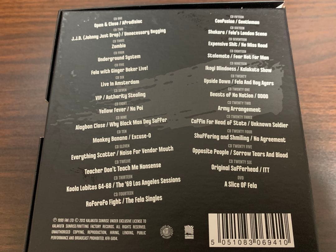 Fela Kuti「The Complete Works」（26CD＋1DVD）