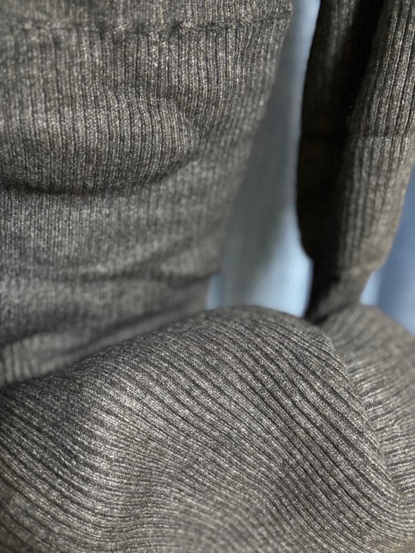 【anuans】オフショルナローニットワンピース