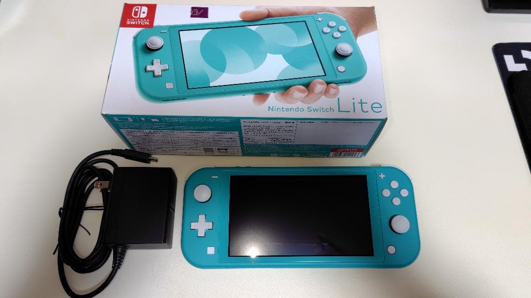 Nintendo Switch Lite ターコイズ 本体 （アダプタ、箱付き）