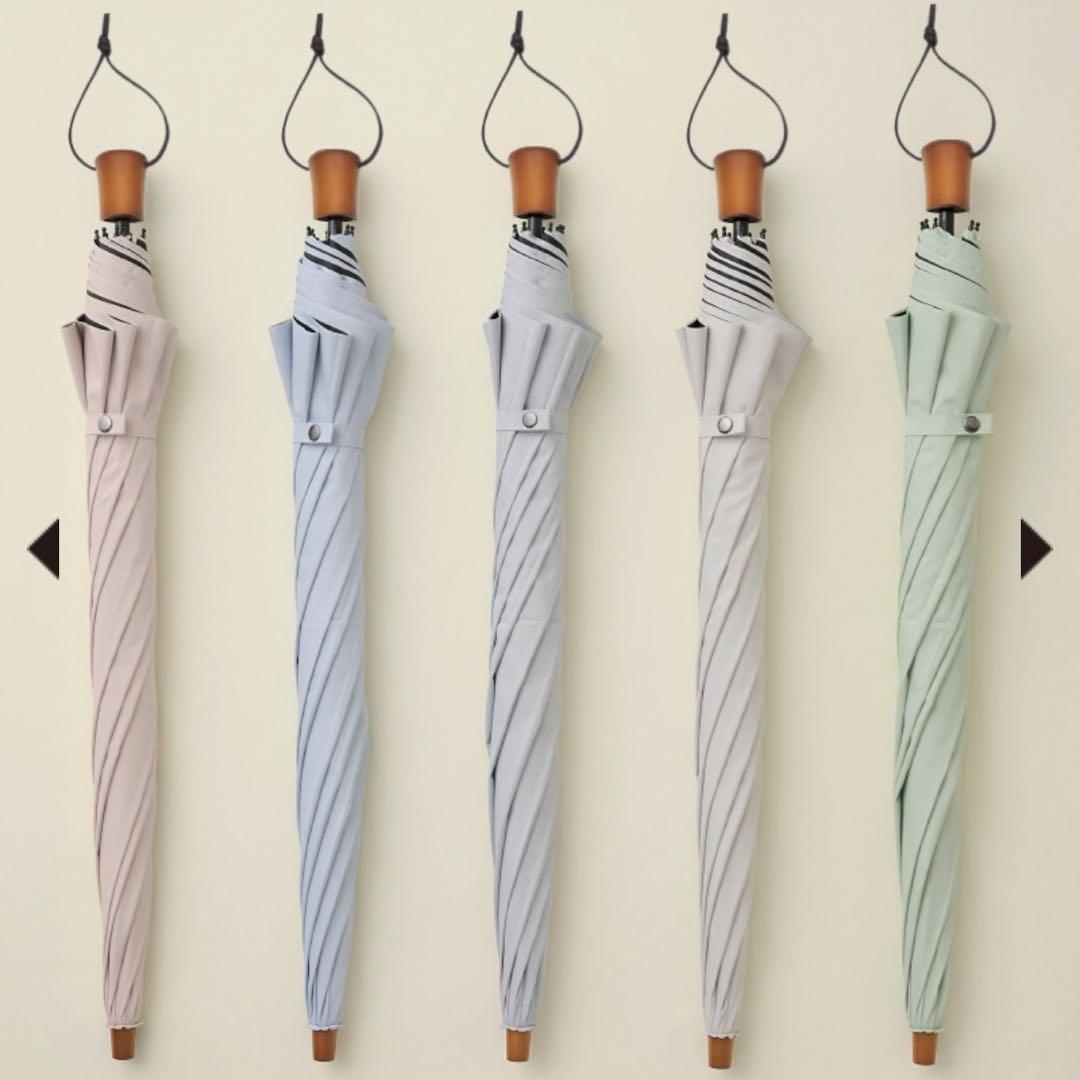 サンバリア100 日傘 ２段折 大判 moku アイボリー