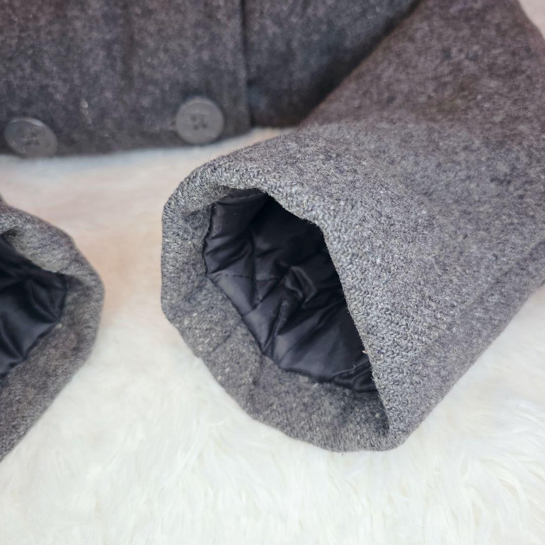 Schott Pコート 740N USA製 キルティング グレー ショット 38