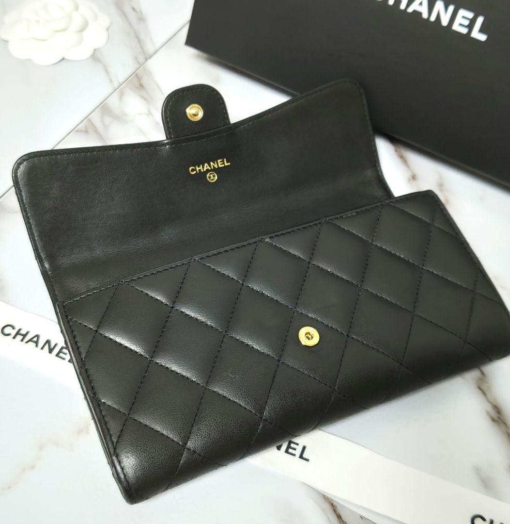 CHANEL シャネル クラシック マトラッセ ロングフラップウォレット 長財布
