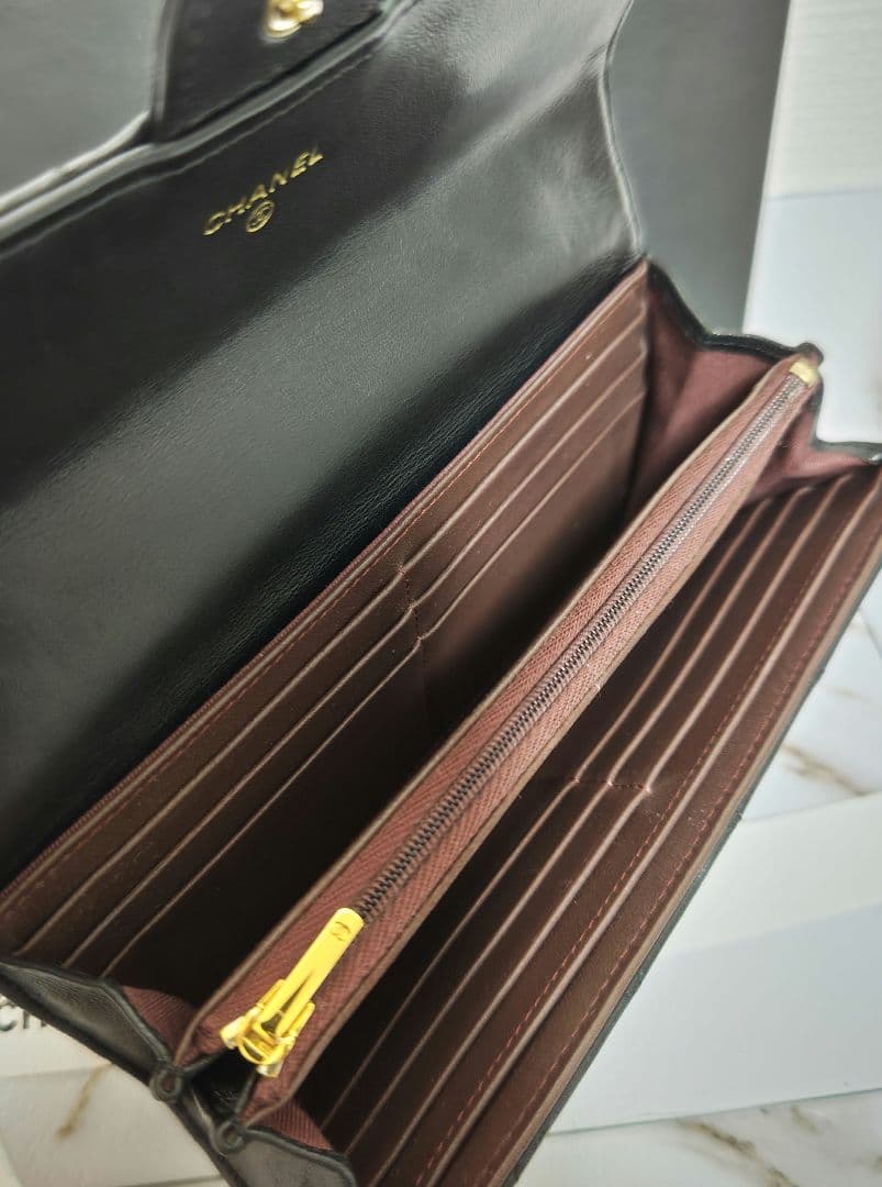 CHANEL シャネル クラシック マトラッセ ロングフラップウォレット 長財布