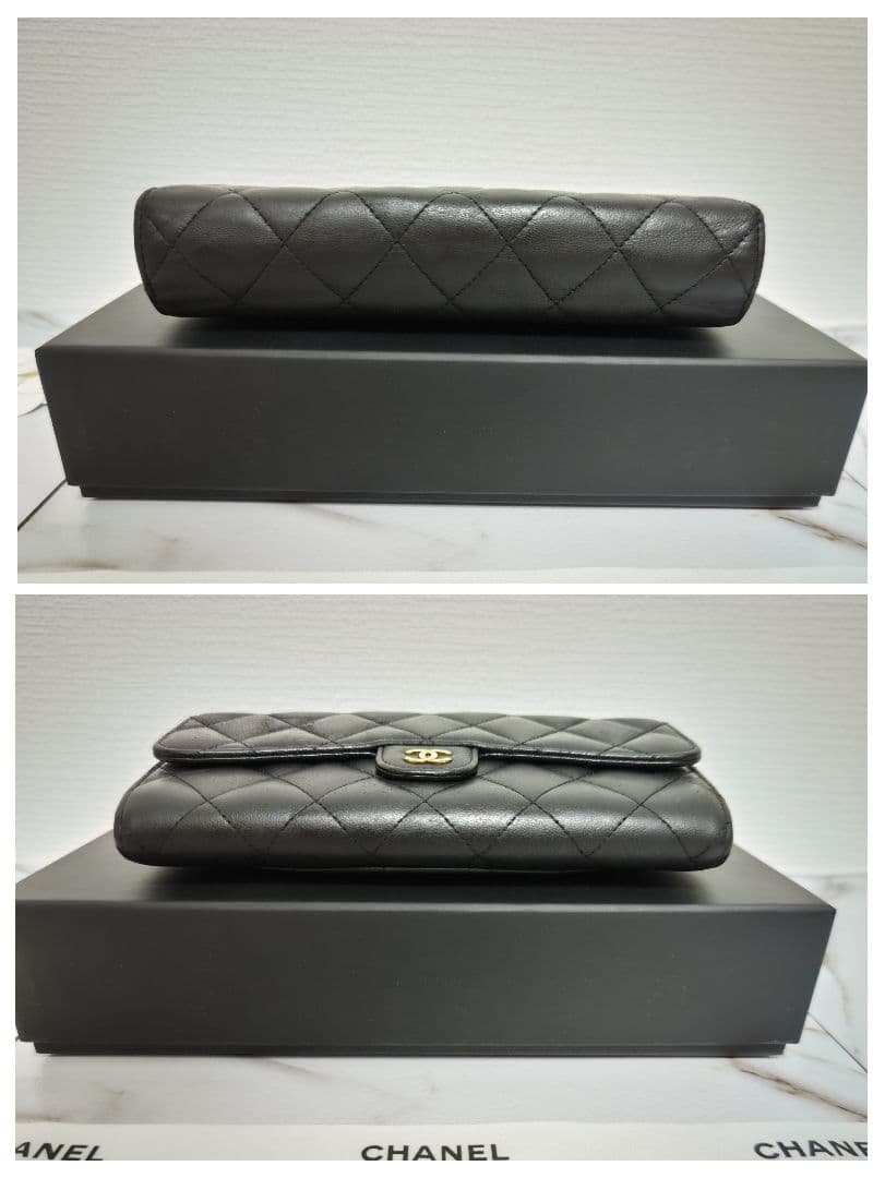 CHANEL シャネル クラシック マトラッセ ロングフラップウォレット 長財布