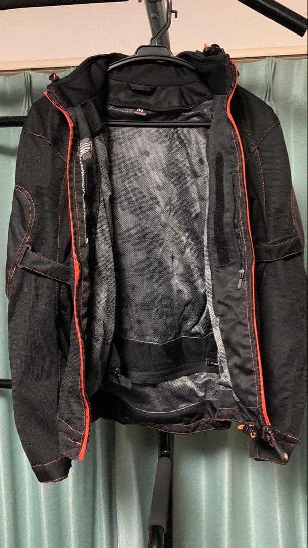 hyod バイクジャケット Mサイズ 黒/オレンジ