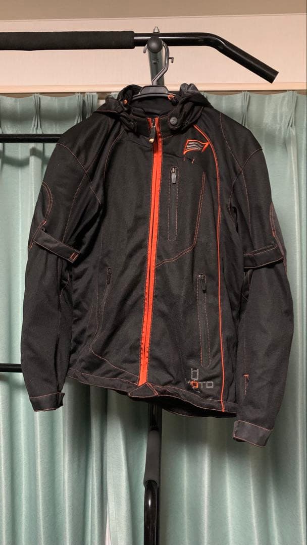 hyod バイクジャケット Mサイズ 黒/オレンジ